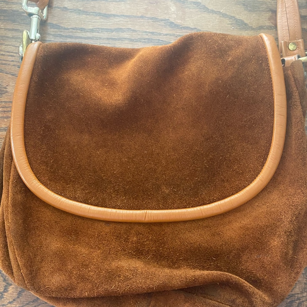 Thick Suede Crossbody Purse